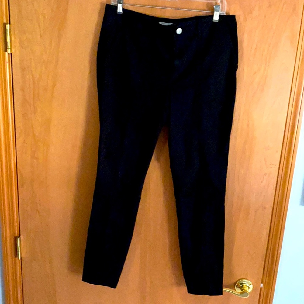 NWT Lou & Grey Black Chino Pants , sz 12🐈‍⬛